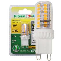 Kit 10 Lampada Bipino Halopin G9 4w Dimerizavel 2200K Ambar 127V