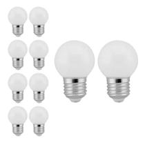 Kit 10 Lâmpada Bolinha 4w Led Bivolt E27 6500k Luz Branca