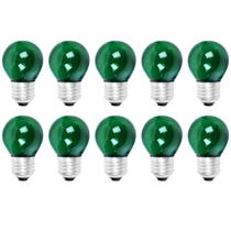 Kit 10 Lampada Bolinha Decorativa Colorida Abajur Festa 15WX127V Mini Bulbo Lustre