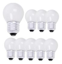 Kit 10 Lâmpada Bolinha Led 15w E27 Bulbo Lustre Espelho