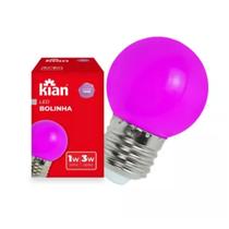 Kit 10 Lampada Bolinha Led 1w 3w Colorida Bivolt Festa