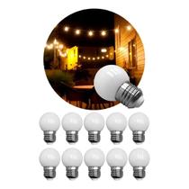 Kit 10 Lâmpada Bolinha Mini Bulbo Frio LED 3W G45 E27 Bivolt