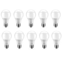 Kit 10 Lâmpada Branca Led Bulbo A60 Bivolt 6500k 12w Elgin