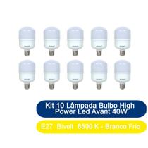 Kit 10 Lâmpada Bulbo High Power Led Avant 40W E27 Bivolt 6500 K - Branco Frio Kit 10 Lâmpada Bulbo High Power Led Avant 40W E27 Bivolt 6500 K - Branco Frio