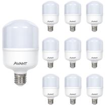 Kit 10 Lâmpada Bulbo Led Branco Frio 6500K E27 30W Biv Avant