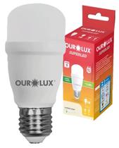 Kit 10 Lampada Bulbo Mini T 9w Luz Quente 3000k Amarela Bivolt E27