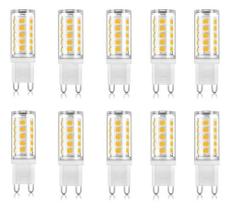Kit 10 Lampada De Led Halopim G9 7w Para Lustres 110v/220v Branco Frio Kit 10 Lampada De Led Halopim G9 7w Para Lustres 110v/220v Branco Frio
