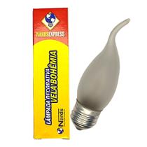 Kit 10 Lâmpada Decorativa Vela Bico Torto 40W 130V E27 Fosca Kit 10 Lâmpada Decorativa Vela Bico Torto 40W 130V E27 Fosca