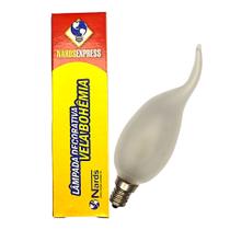 Kit 10 Lâmpada Decorativa Vela Bico Torto 40W 220V E12 Fosca Kit 10 Lâmpada Decorativa Vela Bico Torto 40W 220V E12 Fosca