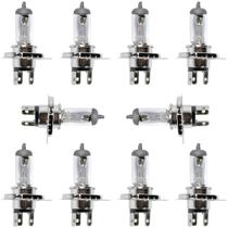 Kit 10 Lâmpada do farol moto carro H4 35W CG125 CG150 CG160 Fan Titan Start CB300 XRE300 Twister YBR125 XTZ125 Factor