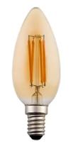 Kit 10 Lâmpada Filamento Led C35 Vintage Retro Vela E14 Ambar Kit 10 Lâmpada Filamento Led C35 Vintage Retro Vela E14 Ambar