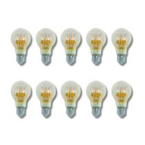 KIT 10 Lâmpada Filamento LED Vintage Redonda A60 4W Gold KIT 10 Lâmpada Filamento LED Vintage Redonda A60 4W Gold