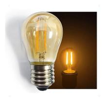 Kit 10 Lâmpada G45 Thomas Edison Led Vintage Bolinha E27 2w