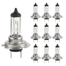 Kit 10 Lampada Halógena Amarela H7 4300k 12v 55w