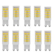 Kit 10 Lâmpada Halopin Led G9 5w Lustres E Pendentes Bivolt BRANCO QUENTE