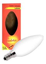 kit 10 Lâmpada Incandescente Vela Leitosa 40w E14 127V 3000k