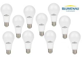 Kit 10 lampada led 12w bulbo e27 6500k branco frio blumenau
