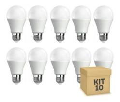 Kit 10 Lampada Led 12w Bulbo E27 Bivolt Casa Comercio Loja