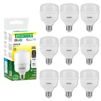 Kit 10 Lâmpada Led 20w Amarela 3000K Tkl 110 Bocal E27 Bivolt Taschibra