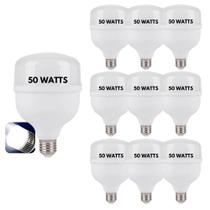 Kit 10 Lâmpada Led 50w 6500k Super Potente Barracão Bulbo Galpão Kit 10 Lâmpada Led 50w 6500k Super Potente Barracão Bulbo Galpão