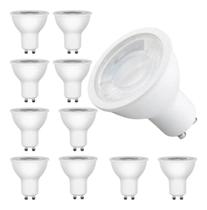 Kit 10 lampada led 6,5w bulbo mr16 gu10 branco quente 3000k dicroica Kit 10 lampada led 6,5w bulbo mr16 gu10 branco quente 3000k dicroica
