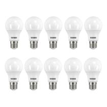 Kit 10 Lâmpada Led 9w Bulbo Soquete E27 Bivolt 4000k - Taschibra
