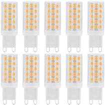 Kit 10 lampada led bipino g9 7w branco frio 6000k biv galaxy