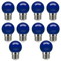 Kit 10 Lâmpada Led Bolinha 3w E27 Colorida Decorativa Abajur Varal Festa Luz Amarela Azul Rosa Verde Vermelho 127v 220v
