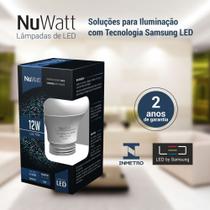 Kit 10 Lampada LED Bulbo 12W Samsung A65 E27 Luz Branca Fria Kit 10 Lampada LED Bulbo 12W Samsung A65 E27 Luz Branca Fria