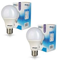 KIT 10 Lâmpada Led Bulbo 15w Branco Quente 3000K Galaxy E27