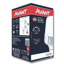 Kit 10 Lâmpada led Bulbo 75W Bivolt 6500K Branco Frio Avant