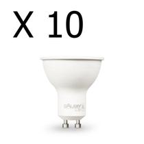 Kit 10 LAMPADA LED DICROICA 6,5W BRANCO FRIO 6500K BIVOLT GU10 - GALAXY LED