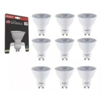 Kit 10 Lâmpada Led Dicroica Gu10 4w 2700k 4000k 6500k Avant