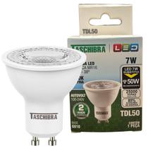 Kit 10 Lampada Led Dicroica MR16 TDL50 GU10 7W Branco Frio 6500K Kit 10 Lampada Led Dicroica MR16 TDL50 GU10 7W Branco Frio 6500K