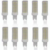 Kit 10 Lâmpada Led Halopim G9 12w 88 Leds Para Lustre Arandela