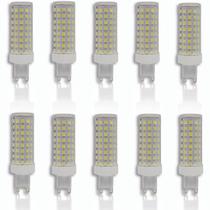 Kit 10 Lâmpada Led Halopin G9 12w 88 LEDs Para Lustre Arandela