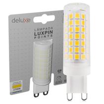 Kit 10 Lampada Led Halopin G9 8w 220v Branco Quente 2700K Luxpin