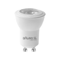 Kit 10 lampada led mini dicroica dimerizavel 4w branco quente 3000k biv gu10 galaxy