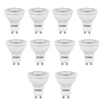 Kit 10 Lâmpada Led Mr16 Tdl 40 Dicróica 6w 4000K Gu10 Bivolt