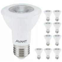 Kit 10 Lâmpada Led Par20 7w Bivolt E27 Neutra 4000K - Avant