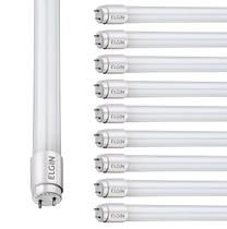 Kit 10 Lâmpada Led Tubular 10w 60cm 6500k Elgin 900lm G13
