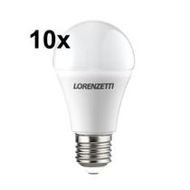 Kit 10 Lâmpada Loren LED Bulbo 12W 6500K Lorenzetti
