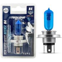 Kit 10 Lâmpada Moto H4 Super Branca Efeito Xenon 35W Hologena 12V