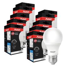 Kit 10 Lâmpada Pera Led 12W Luz Branco Frio 6500K Bulbo Soquete E27 Bivolt - HE1050 AVANT