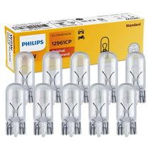 Kit 10 Lâmpada Philips Esmagada W5W 12v W2.1x9.5d Sinalização