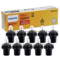 Kit 10 Lâmpada Philips Standard Base Plástica 1.2w 12v BAX8,5d/2 black