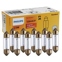 Kit 10 Lâmpada Philips Torpedo C5W10,5x43 5W 12v 43mm SV8,5 Acessório