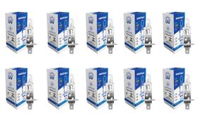 Kit 10 Lampada Shocklight Halogena Standart H1 12v 55w P14.5S