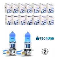 Kit 10 Lampada Super Branca H3 8500k 12v 55w Techone