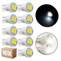 Kit 10 Lâmpada T10 LED Luz Branca 12V W5w Automotiva Atacado Kit 10 Lâmpada T10 LED Luz Branca 12V W5w Automotiva Atacado